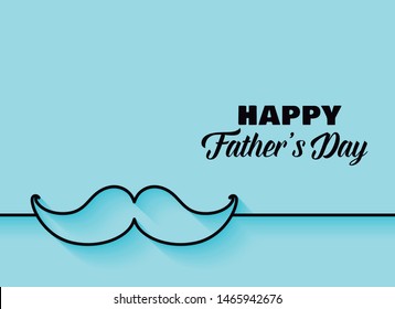 Happy Father's Day mustache background.