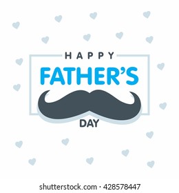 Happy Father's Day Mustache Label design