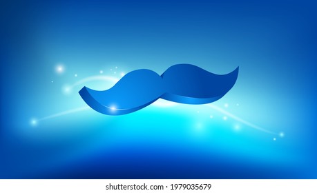Happy fathers day. Mustache themed abstract background vectorial work for fathers day celebration