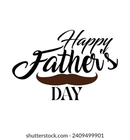 Happy Father's Day is observed every year in March. Holiday, poster, card and background vector illustration design.