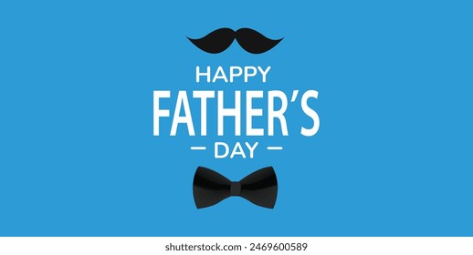 Happy Father's Day on Background Vector Illustration