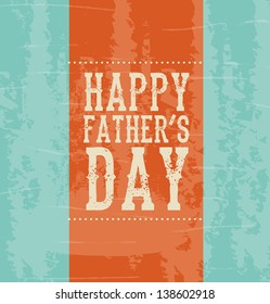 Happy fathers day over blue background vector illustration