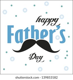 happy fathers day over crashed background vector illustration