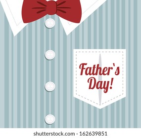 Happy Father's Day over shirt background vector illustration 