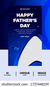 Happy father's day post banner