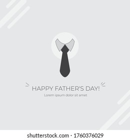 Happy father's day post minimalist banner for Instagram post