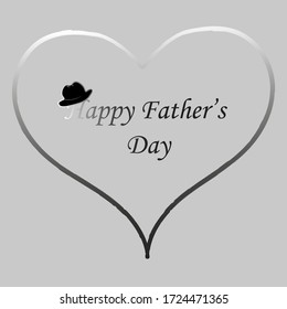 Happy father's day. A postcard. Vector illustration