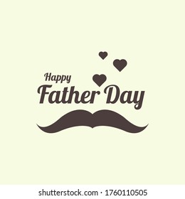 Happy Father's Day poster or banner template. Greetings and presents for Father's Day in flat lay styling.Promotion and shopping template for love dad