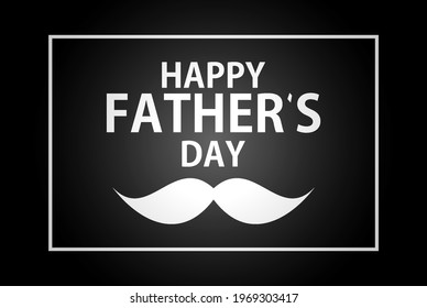 Happy Father's Day Poster Card Background Vector Illustration. EPS10