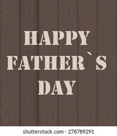 Happy Father`s Day Poster Card Vector Illustration EPS10