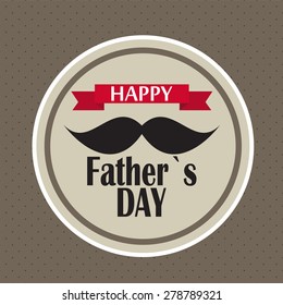 Happy Father`s Day Poster Card Vector Illustration EPS10