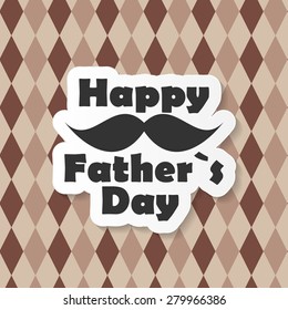 Happy Father`s Day Poster Card Vector Illustration EPS10