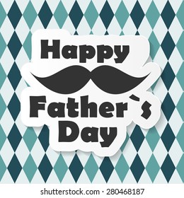 Happy Father`s Day Poster Card Vector Illustration EPS10