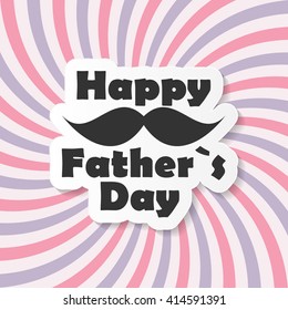 Happy Father`s Day Poster Card Vector Illustration EPS10
