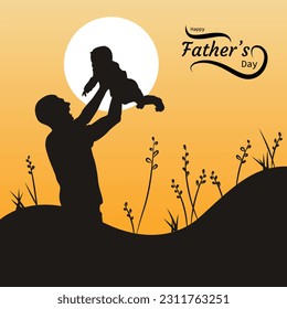 Happy father's day poster design