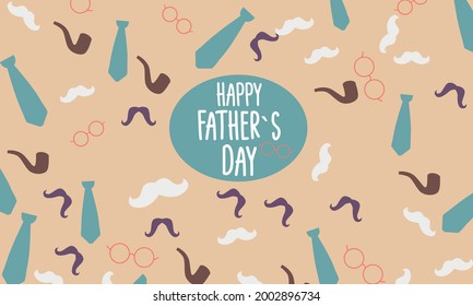 Happy Father's Day. Poster for the holiday. Banner. Congratulation