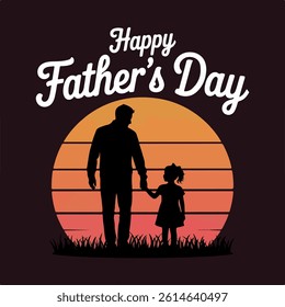 Happy Father's Day poster and social media post design