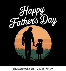 Happy Father's Day poster and social media post design