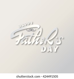 Happy fathers day - poster, stamp, badge, insignia, postcard, sticker, can be used for design