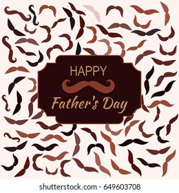 Happy Father's Day poster. Vector illustration