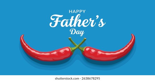 Happy Father's Day restaurant Concept. Father symbol shape with plate and spoon concept for restaurant and food brand for father's day. Restaurant and fast food Father's day concept.