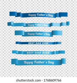 Happy Father's Day Ribbon Template