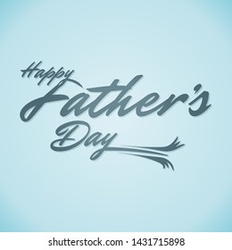 happy fathers day with script text