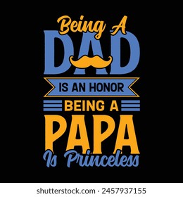 Happy Fathers day shirt Design Vectors and Illustrations