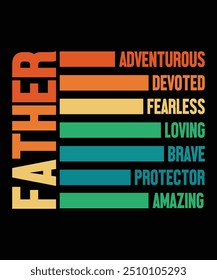 Happy Father's day shirt print template Typography design