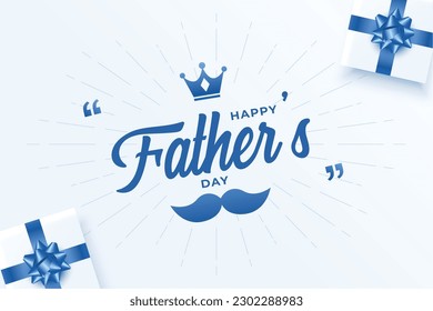 happy father's day show your love for papa with giftbox vector
