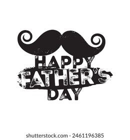 Happy Father's day, silhouette image art