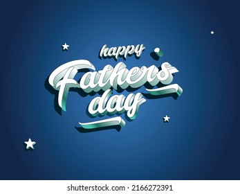 "Happy Father's Day" social media template International Happy Father's Day Greeting Card template letter typography. 