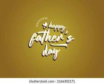 "Happy Father's Day" social media template International Happy Father's Day Greeting Card template letter typography. 