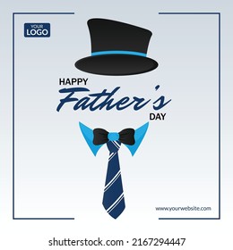 Happy Fathers Day social media post
