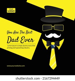 Happy Fathers Day social media post