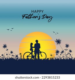 Happy Father's Day for Social Media Post Design