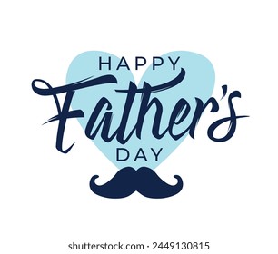 Happy fathers day social media post. Father's day greeting card. 