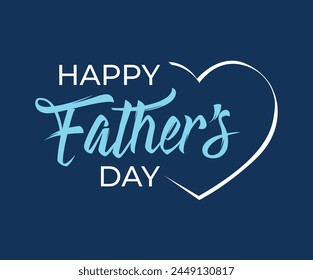 Happy fathers day social media post. Father's day greeting card. 
