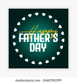 Happy father's day social media post design template
