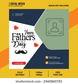 Happy Fathers Day Social media Design