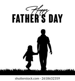 Happy fathers day social media post design vector illustration.