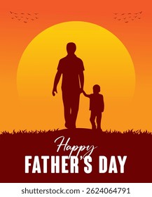 Happy fathers day social media post design vector illustration.