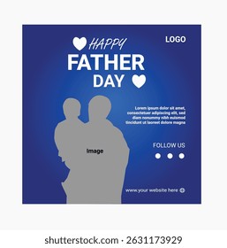 Happy Father's Day Social Media Post Design