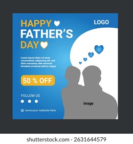 Happy Father's Day Social media Post Design