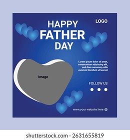 Happy Father's day Social Media Post Design