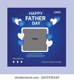 Happy Father's Day Social Media Post Design