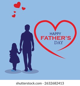 Happy father's day social media template design