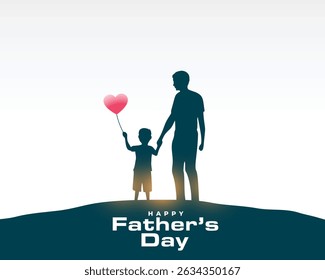 Happy Father's Day Social Media Creative and Post. Happy Father's Day Greeting Card and Flyer Template Vector Illustration