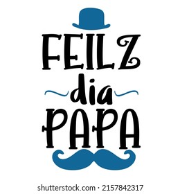 Happy father's day in Spanish 
is a vector design for printing on various surfaces like t shirt, mug, sticker etc.