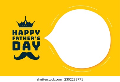 happy father's day special event background with text space vector 